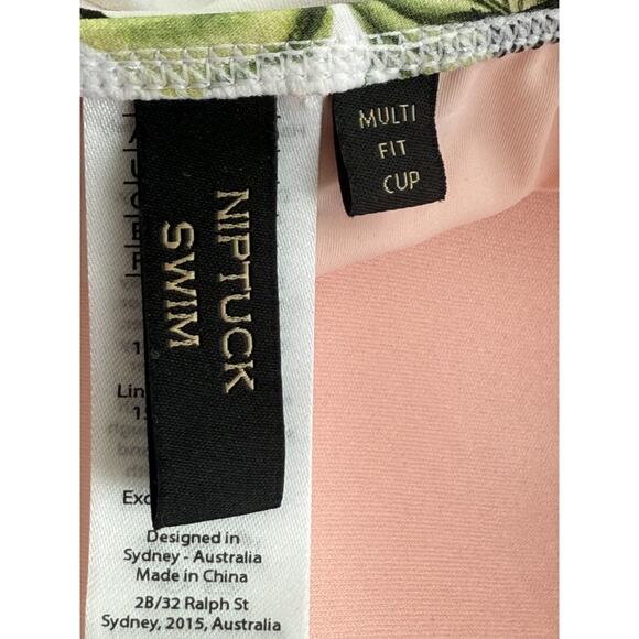 Nip Tuck Swim Women's Sz 6 One Piece Swimsuit Multifit Cup Tropical Floral Print - Picture 9 of 11